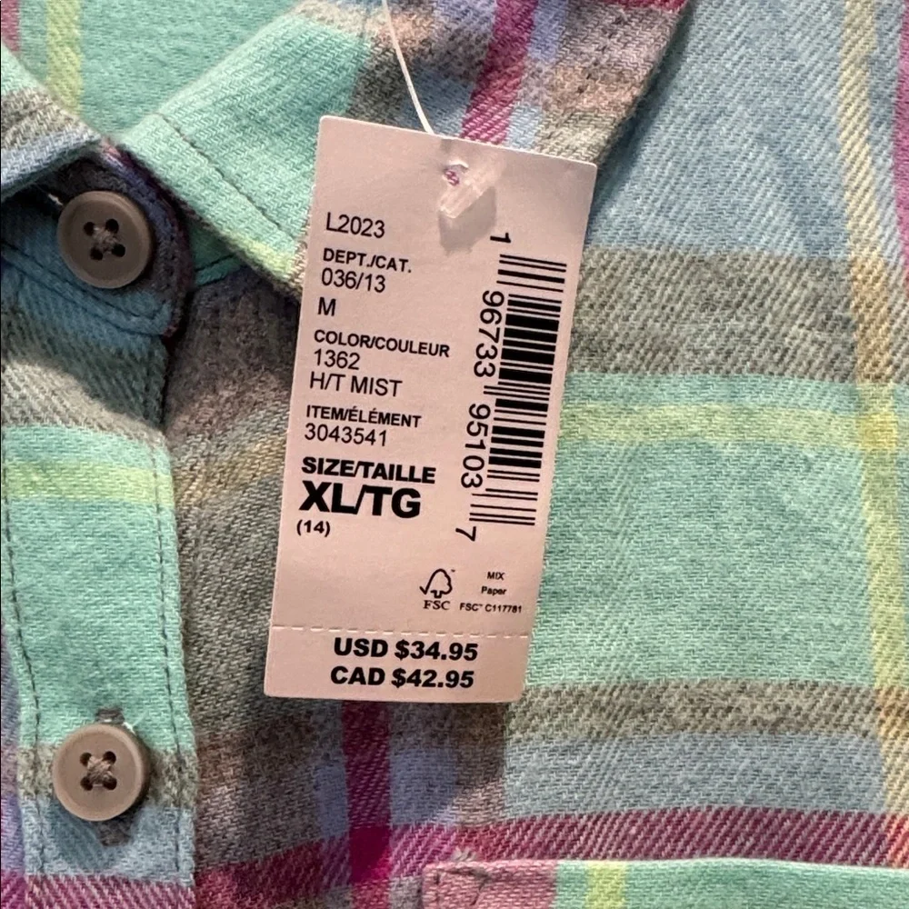 The Children's Place Multicolor Plaid Flannel Button-Down Shirt